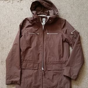 Bass Company brown raincoat jacket